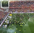 Hallucinante taferelen: alwéér veldbestorming door fans in Frankrijk (🎥)