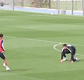 Bale zet Courtois stevig te kijk op training Real