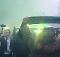 Cercle-fans verwelkomen spelersbus op indrukwekkende wijze (video)