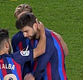PIqué neemt emotioneel afscheid van Barça met vlotte zege