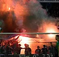 Cercle-fans steken Club-vlag in brand in de tribune: 