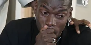 Emoties even te veel: Paul Pogba barst in tranen uit