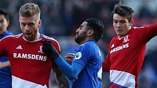 Zwalkend Leicester raakt niet verder dan een punt tegen Middlesbrough