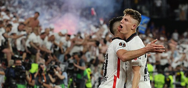 Foto: Europa League naar Frankfurt na zenuwslopende finale