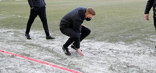 Charleroi-Club afgelast: bevroren veld onbespeelbaar