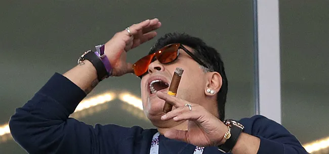 Maradona viert Argentijnse winning goal zoals alleen hij dat kan