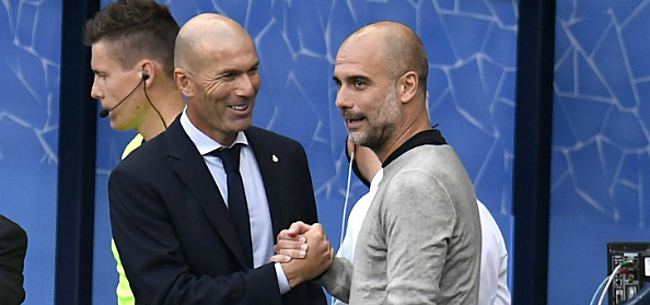 Guardiola en Zidane zorgen voor schitterend beeld na City-Real