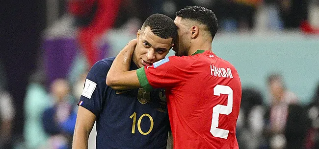 Bromance Hakimi en Mbappé zorgt voor bijzonder beeld