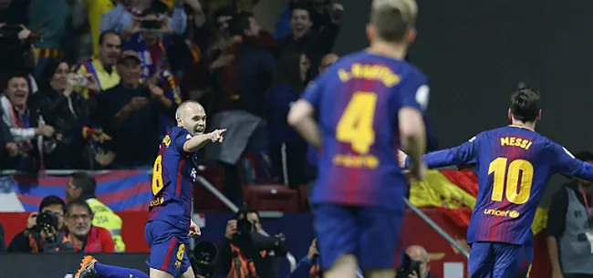 Foto: Pijn bij Iniesta om Messi: