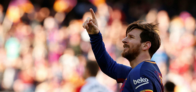 Barcelona blijft winnen, Messi blijft scoren