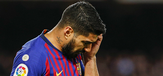 Zware klap Barcelona: seizoen Suarez grotendeels voorbij
