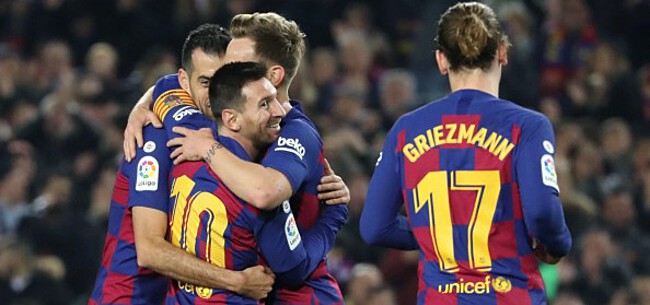 Messi en Griezmann brengen Barça naast Real in La Liga