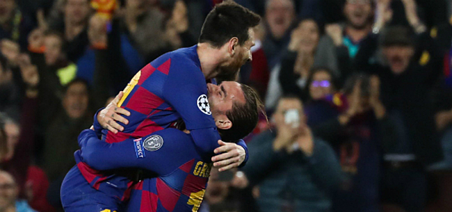 Foto: Griezmann kan ogen niet geloven met Messi in Barcelona
