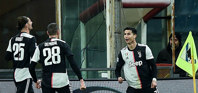 Vliegende Ronaldo loodst Juventus alleen naar de leiding