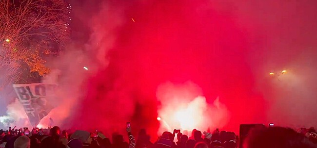 Heet sfeertje: Fans Anderlecht zetten stadionbuurt in vuur