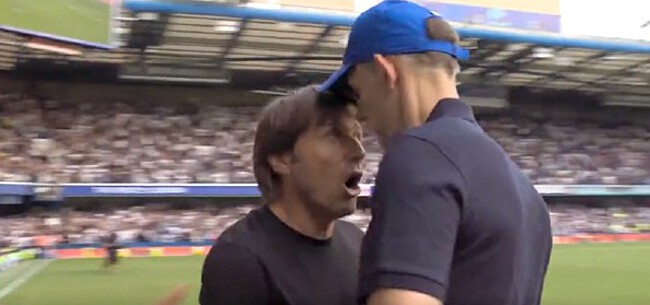 Foto: Kane nekt Chelsea: Tuchel en Conte vliegen mekaar in de haren