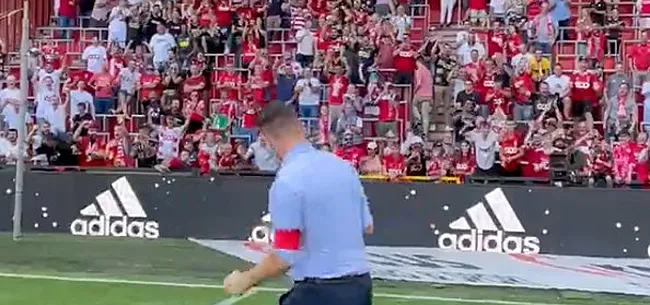 Foto: Deila gaat helemaal los na eerste zege Standard