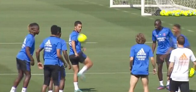 Foto: 'Hazard verbaast Spanjaarden op training Real'