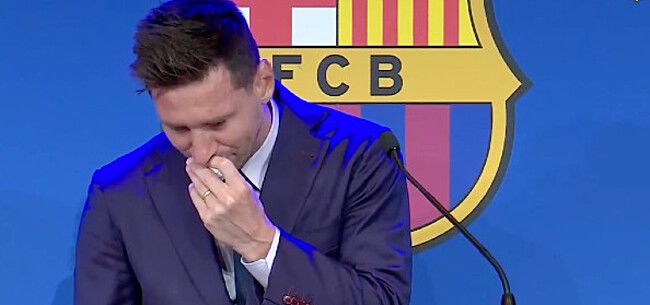 Messi reageert in tranen op PSG-geruchten