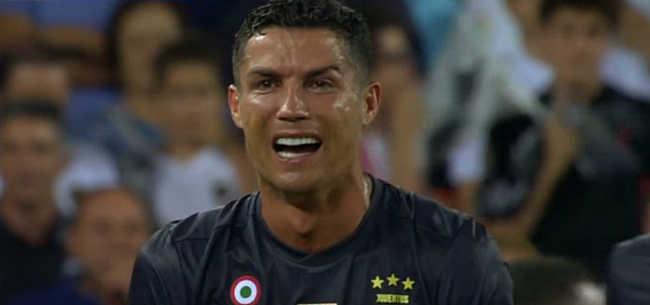 Video: Ronaldo pakt rood en verlaat huilend het veld
