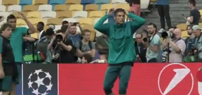 Video: Ronaldo toont grote klasse na incident op training