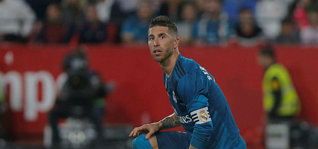 Real laat tweede plaats liggen, Ramos kop van jut