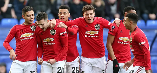 Man Utd trekt bekerzege pas in de slotfase over de streep