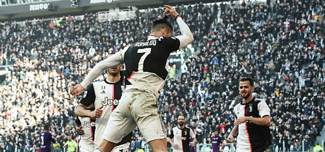 Ronaldo leidt Juventus met nieuw record naar de zege