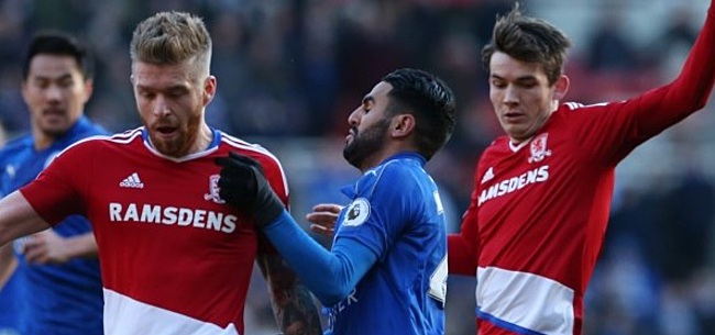 Zwalkend Leicester raakt niet verder dan een punt tegen Middlesbrough