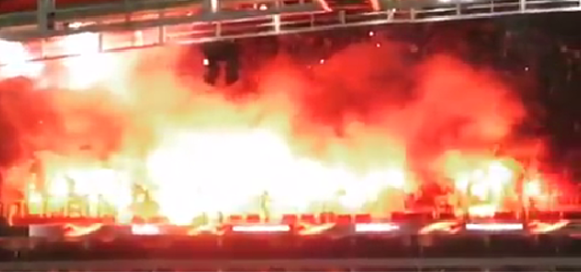 WOW! Meegereisde Dortmund-fans zetten uitvak in vuur en vlam