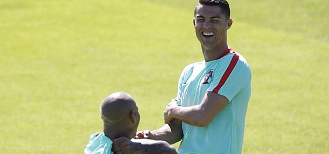 LOL! Teamgenoot bezorgt Ronaldo lachbui en wel hierdoor