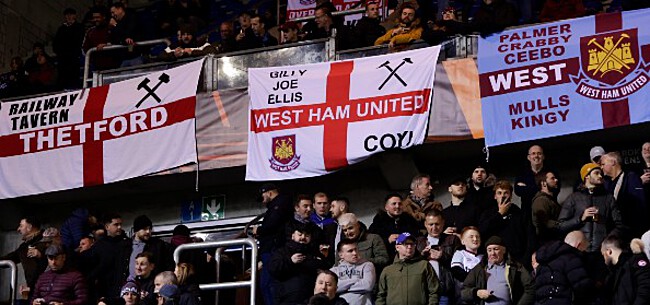 Foto: West Ham kent straf voor wangedrag fans in wedstrijd tegen Genk