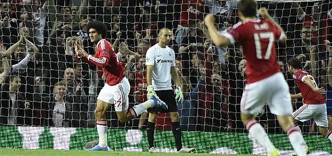 Foto: Belgische clubs op Old Trafford: 10-0, goal van Fellaini en enkel nederlagen