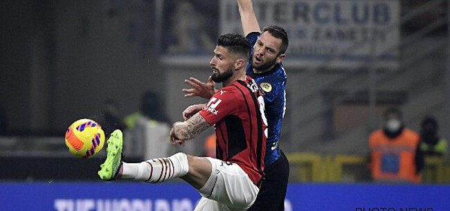 Foto: Giroud bezorgt AC Milan zege in Milanese derby