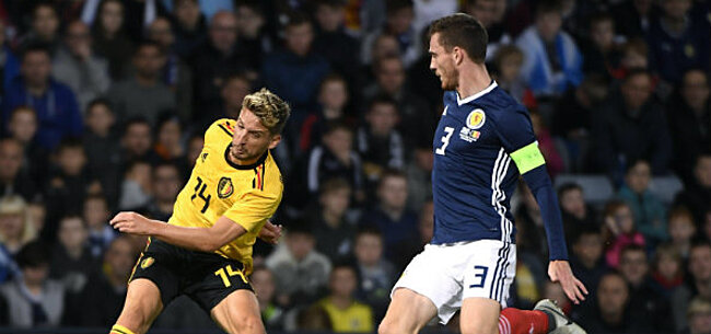 Mertens liep bizarre 'blessure' op tegen Schotland
