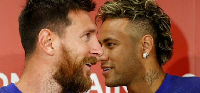 Neymar wakkert transfergerucht Messi aan: 