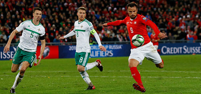 Zwitserland plaatst zich ten koste van Noord-Ierland voor het WK