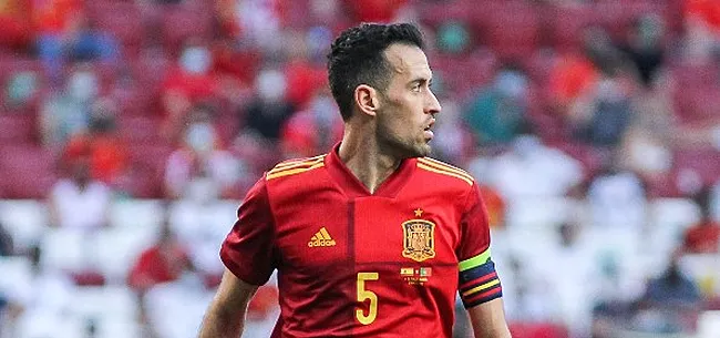 Alarm bij Spanje: aanvoerder Busquets test positief op corona