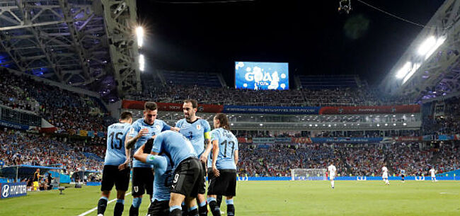 Ronaldo heeft het moeilijk tegen Uruguay: 