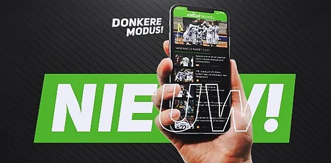 VoetbalNieuws lanceert donkere modus van app en mobiele site