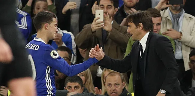Hazard naar Real Madrid? Conte reageert