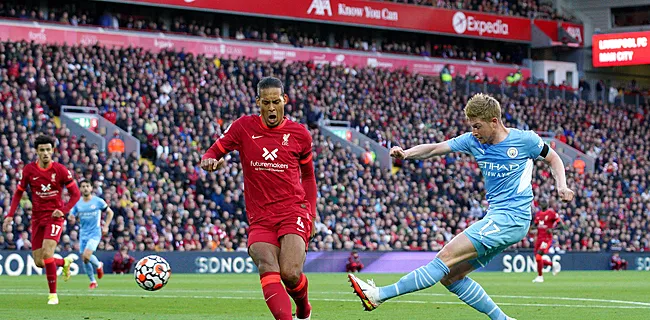 De Bruyne redt punt voor City tegen Liverpool, Salah met wereldgoal