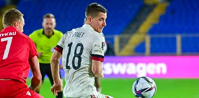 Praet geeft reden voor flauwe prestatie Rode Duivels