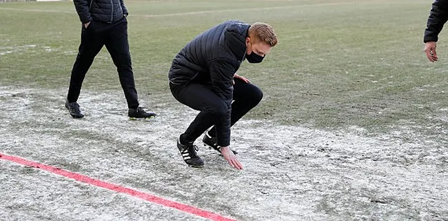 Charleroi-Club afgelast: bevroren veld onbespeelbaar