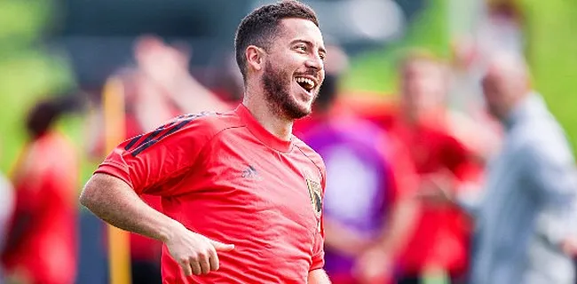 Hazard geeft uitstekend signaal op training Duivels