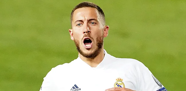Supporters Real geven Hazard alwéér volle lading