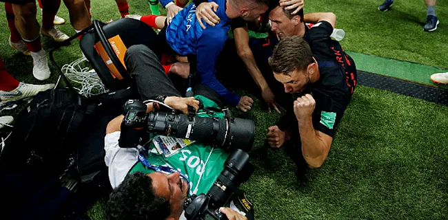 Video: Fotograaf beleeft bijzonder moment na treffer Kroatië