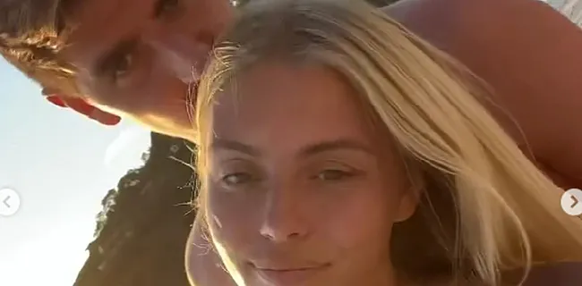 Zwoele Mishel doet jarige Courtois smelten met prachtig filmpje