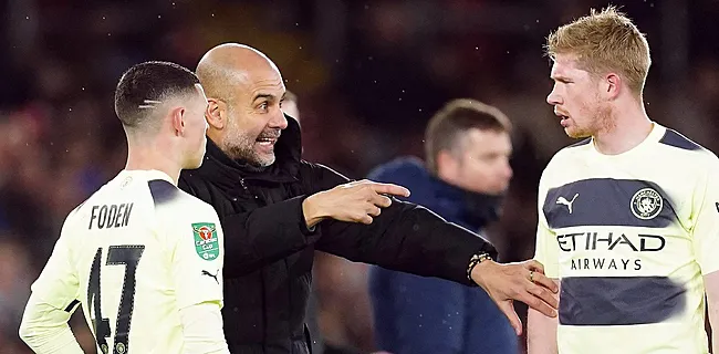 Guardiola over De Bruyne: 