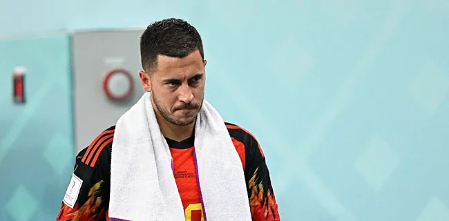 Supporters Real Madrid duwen Hazard naar uitgang